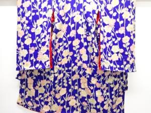 アンティーク　錦紗　枝花模様着物